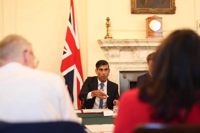 Prime Minister Rishi Sunak chairs a cross-government meeting on illegal migration.