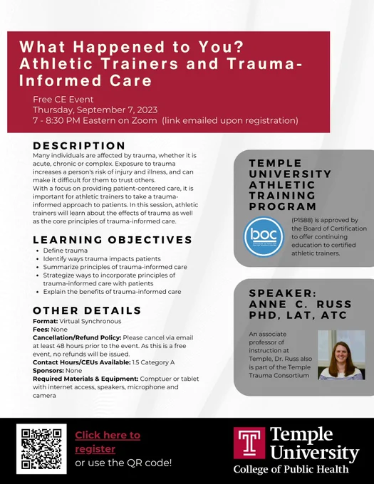 Flyer with CE details and link https://chpswtemple.co1.qualtrics.com/jfe/form/SV_6taai58KX0gadYq
