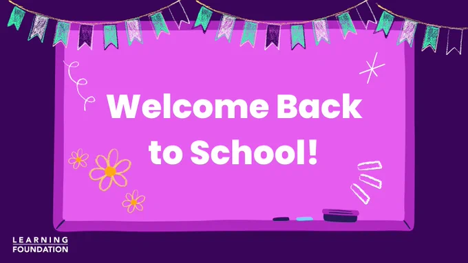 Welcome back to school!
