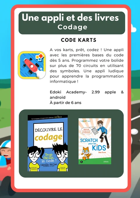 Code karts à partir de 6ans sur Ipad