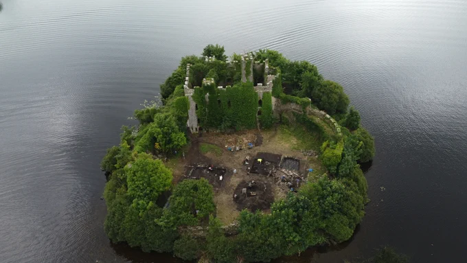 Medieval Gaelic settlement at the Rock of Lough Key, Co. Roscommon