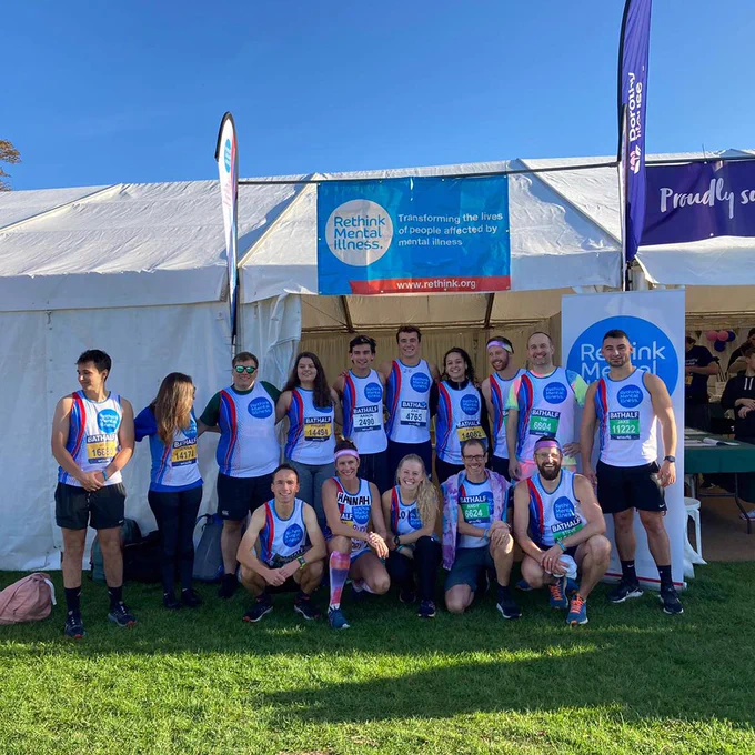 A group of our runners from last year's Bath Half Marathon.