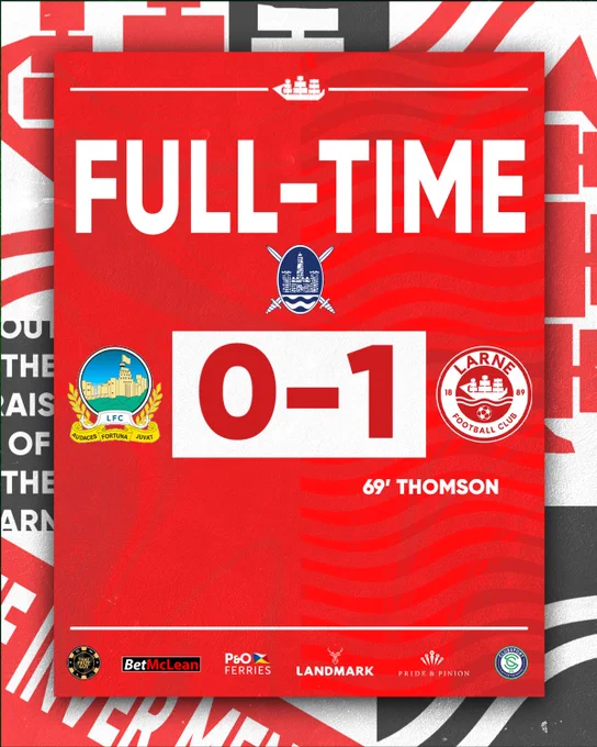FT: Linfield 0-1 Larne