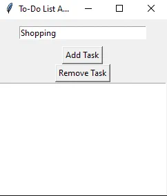 Adding a task.