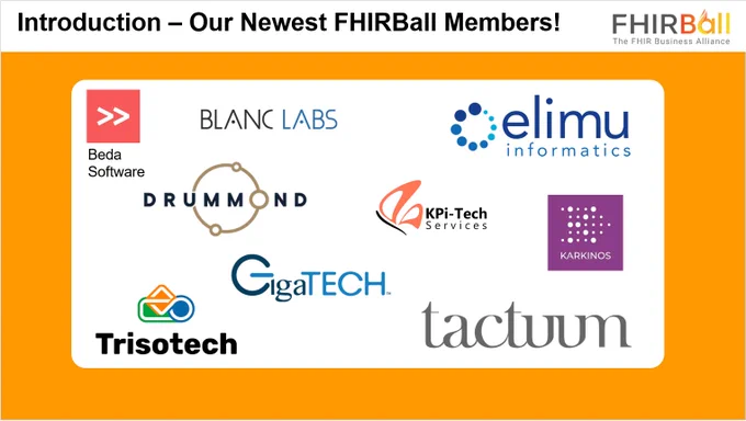 @FHIRBall 2023 New Member Organizations