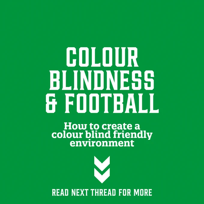 Colour blindness & football - How to create a colour blind friendly environment.