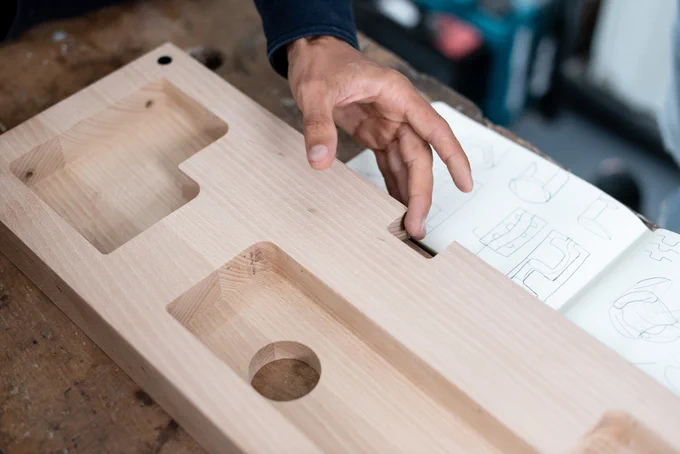 Un création en bois de Formel Studio.