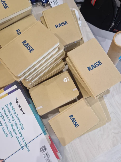 RAISE branded booklets 