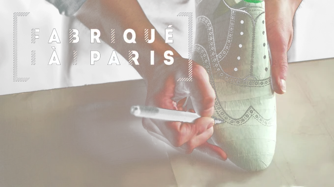 Image d'illustration pour le label Fabriqué à Paris. Prototype de chaussure fait main. 