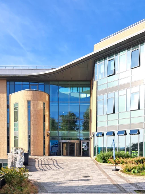 Exterior shot of Ulster University building.