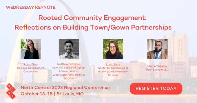 Wednesday Keynote
Rooted Community Engagement:
Reflections on Building Town/Gown Partnerships
