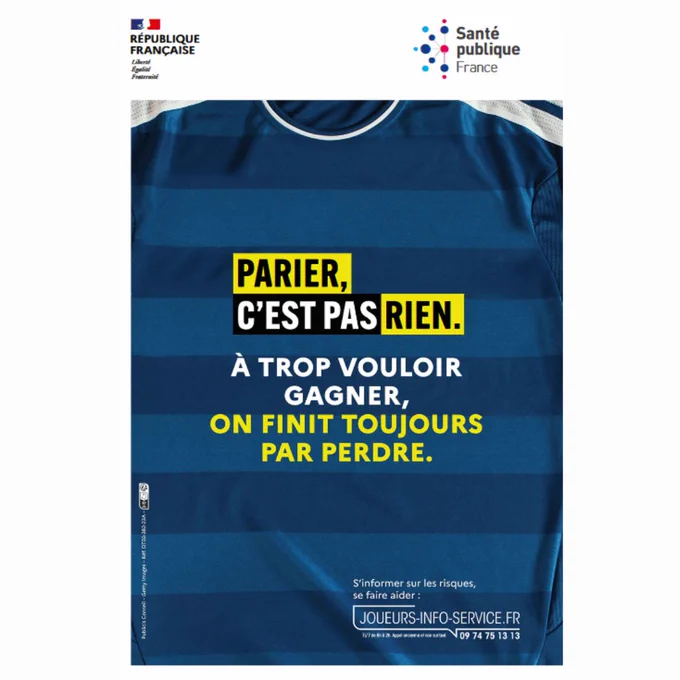 Parier c’est pas rien. A trop vouloir gagner, on finit toujours par perdre. S’informer sur les risques, se faire aider sur Joueurs Info Service au 09 74 75 13 13. Appel anonyme et non surtaxé, 7j/7 de 8h à 2h.