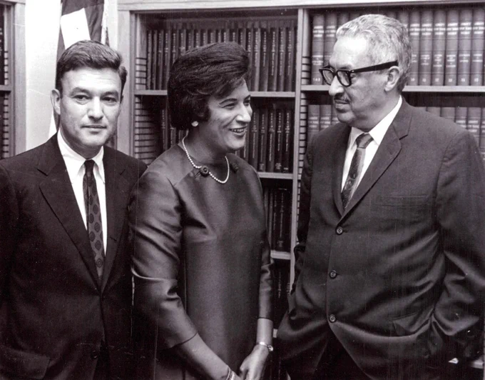 Constance Baker Motley and Thurgood Marshall