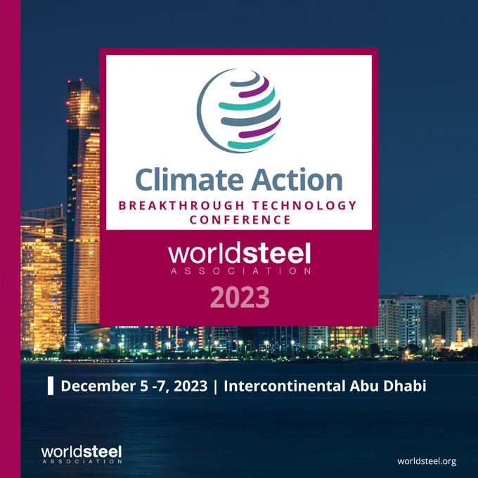 A graphic detailing our Breakthrough Technology Conference taking place in Abu Dhabi between December 5-7, 2023.