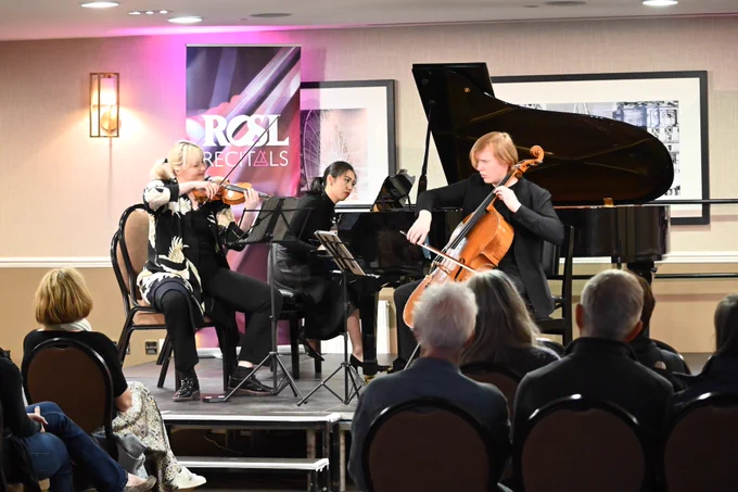 Paddington Trio perfrorming at the Royal Scots Club as part of EdFringe 2023 with the ROSL Recitals Series. 