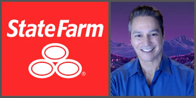 Image of State Farm's logo to the left of an image of Ty Cordova, Corporate Responsibility Analyst.  