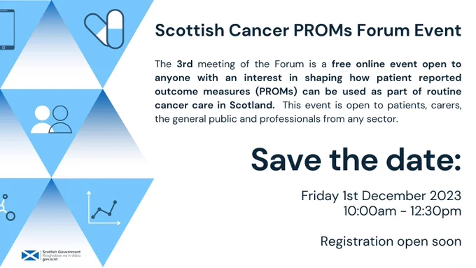 Save the date for the next SC PROMs Forum which is on 1st Dec 