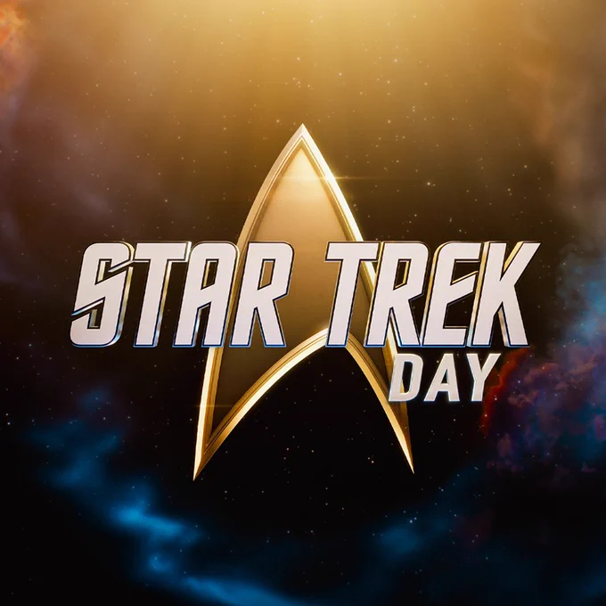 Star Trek Day graphic with Nebula and Delta.