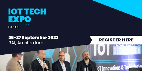 The banner reads: Arriving soon: The IoT Tech Expo Europe from 26-27 Sept http://bit.ly/3jn59V9. 

Attend @iottechexpo benefiting from 
~6 co-located events
~ 5,000  attendees
~ 150  speakers 
~ & 76% director-level attendees across 2 days

#ad #IoTTechExpo #IoT #IIoT #5G #AI #BigData