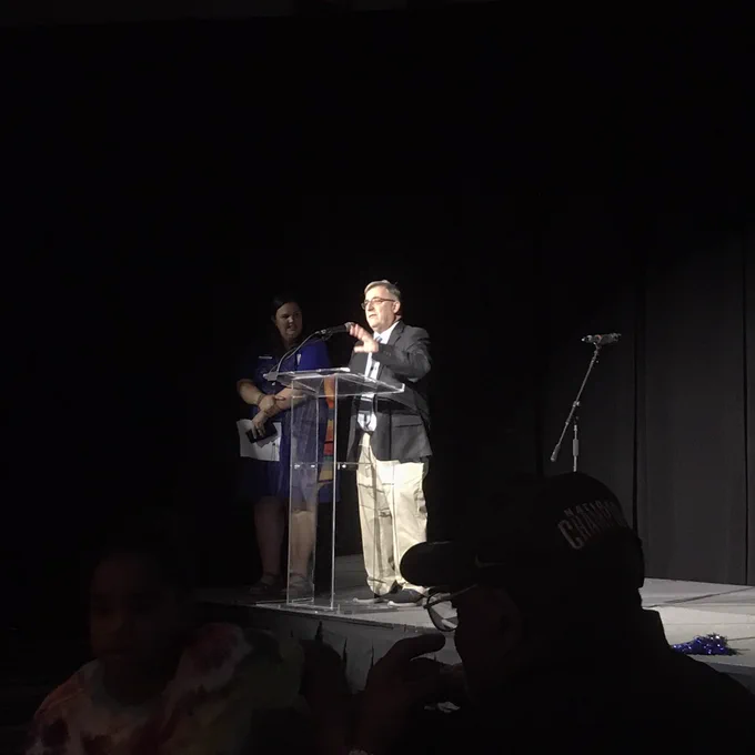 Steve at podium