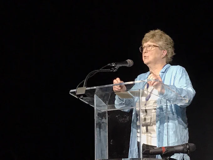 Jane at podium