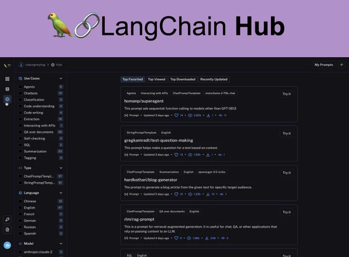 https://cobusgreyling.medium.com/langchain-hub-76fdcd0ba9ae