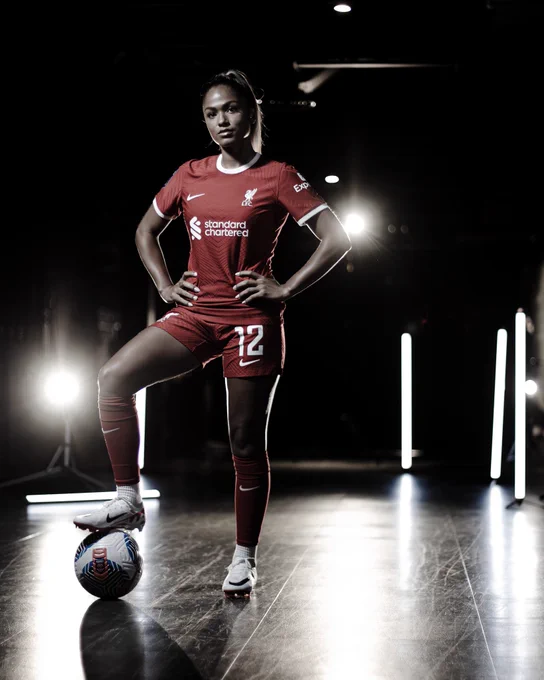 Taylor Hinds during our media day shoot at Anfield.