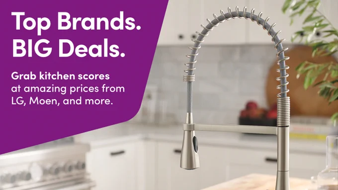  Save on LG appliances, Moen finds, and more. 