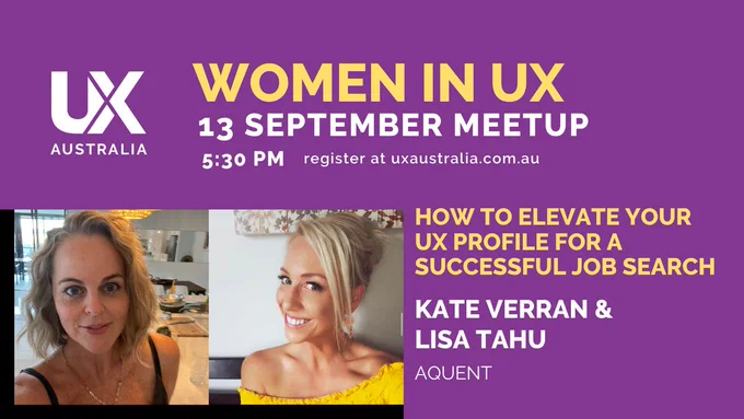 Aquent hosts September's Women in UX Event: Elevate your job search profile.
