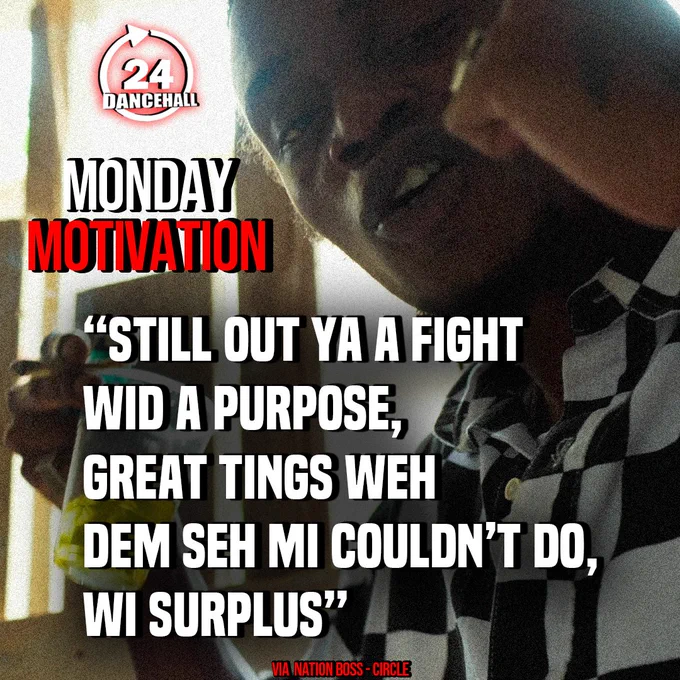 Motivational lyrics from Nation Boss's single, 'Circle'.