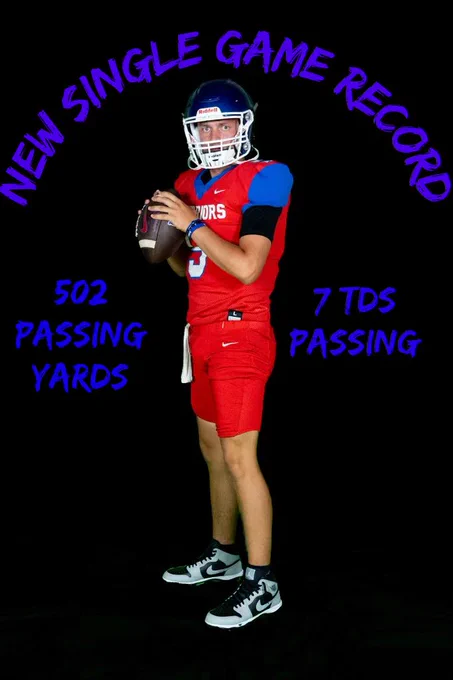 Blaze Berry, Small School All-Stater at QB? So far/so good!