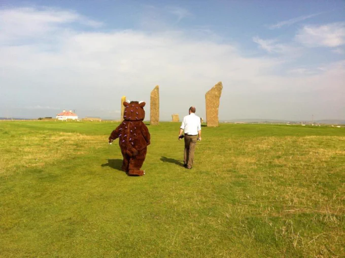 The Gruffalo on tour in Orkney.