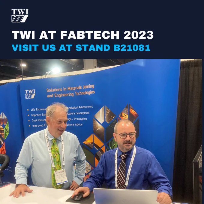 This innovative approach, specialised for compact heat exchangers and other applications, showcases the potential to transform heat exchanger challenges.

#TWI at @FABTECHExpo 2023