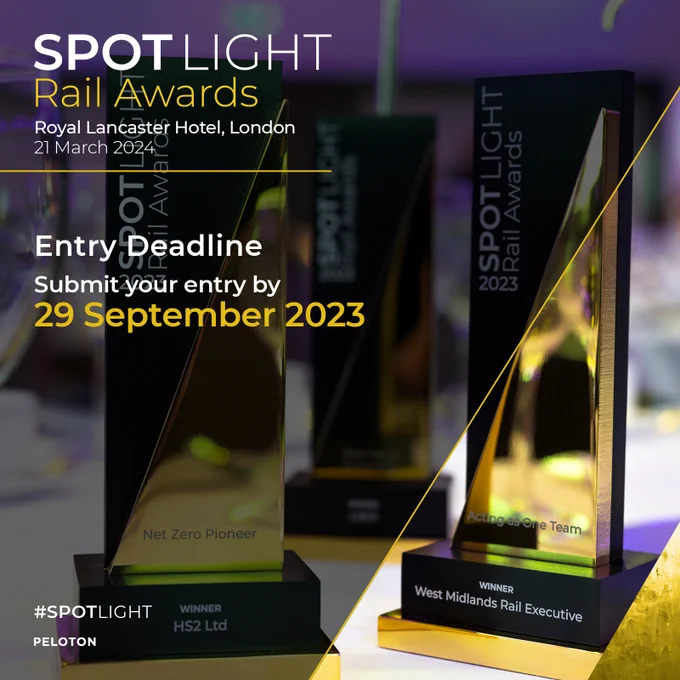 The SPOTLIGHT Rail Awards. Entry Deadline. Submit your entry by 29 September 2023.