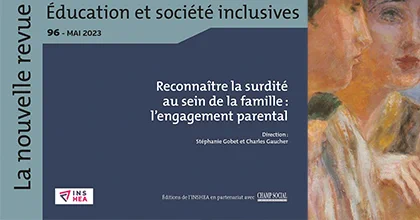 La nouvelle revue - Éducation et société inclusives, numéro 96 « Reconnaître la surdité au sein de la famille : l'engagement parental » est parue. Un dossier dirigé par Stéphanie Gobet et Charles Gaucher. Commandez la revue sur la e-librairie et consultez les articles en ligne sur Cairn.

