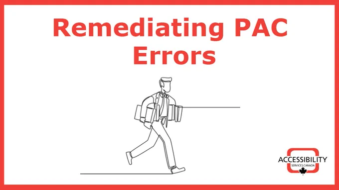 Remediating PAC errors
