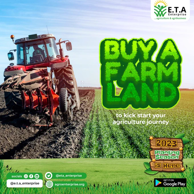 Acquire viable agricultural land with ease! 🌿🌾

With each acre you acquire, you're not just investing in soil; you're investing in a legacy of growth, nourishment, and sustainability.

Contact us at agro-enterprise.org now!

If you could have your own agricultural land, what kind of crops or plants would you love to grow there?😊

#farmland #FarmDevelopment #agriculture #agribusiness