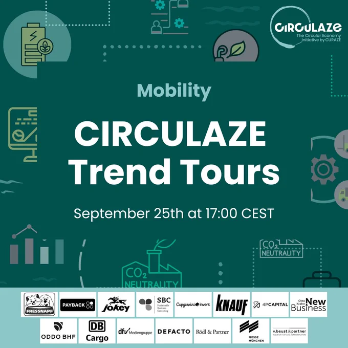 Mobility
CIRCULAZE Trend Tours
September 25th at 17:00 CEST