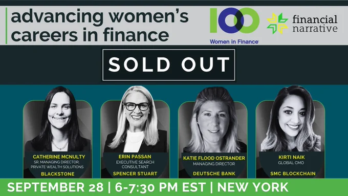 We had a hunch this female-forward discussion would be popular 😉 #SOLDOUT

Be sure to grab a ticket for our upcoming #TheNewNarrativeForum in New York [Oct 19]  ➡️ https://financialnarrative.org/page/new-narrative-forum

#FinancialNarrative #WomenInFinance
