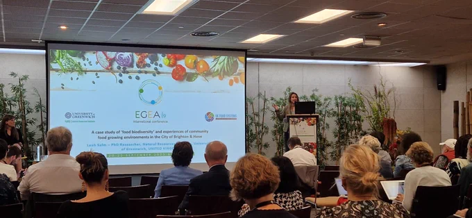 Presenting to the EGEA audience 