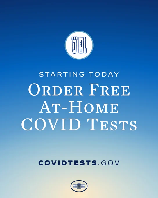 Starting Today

Order Free At-Home COVID Tests

COVIDTests.gov