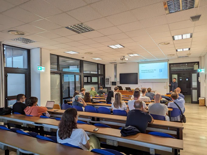 Partecipanti al talk su Keras