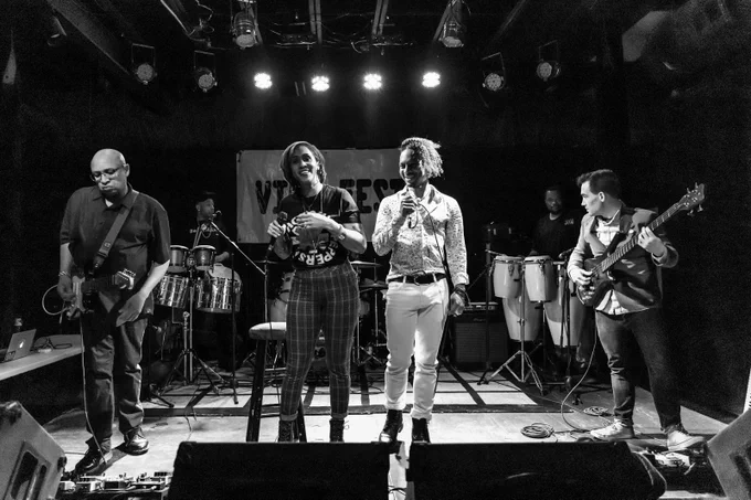 Vibe Riot performing on stage