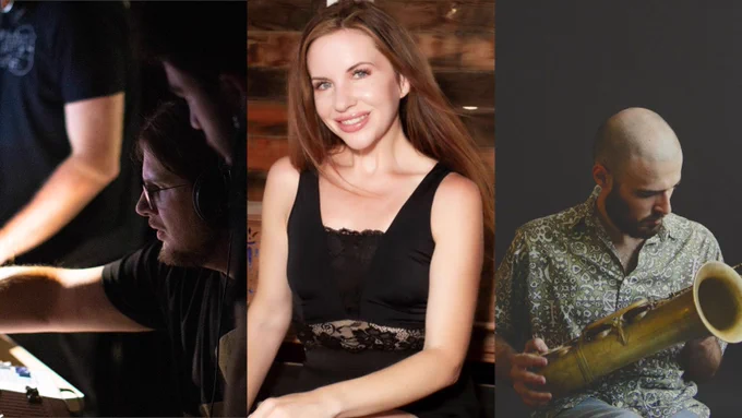 Composite featuring photos of Nat Condit-Schultz, Jennifer Bellor, and Daniel Juárez.