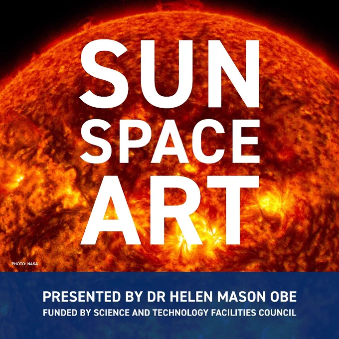 Powerful image of the sun to promote the Sun Space Art project.