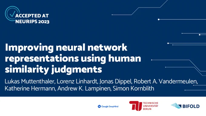 The paper “Improving neural network representations using human similarity judgments” will be presented at the thirty-seventh Conference on Neural Information Processing Systems. The paper demonstrates that neural network representations can be improved by supervising them with human behavioral data.
