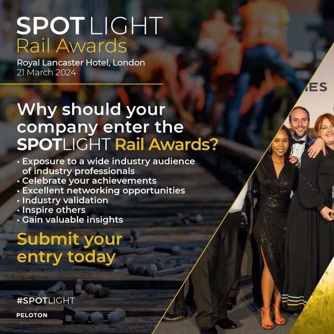 The SPOTLIGHT Rail Awards. Why should your company enter the SPOTLIGHT Rail Awards?
