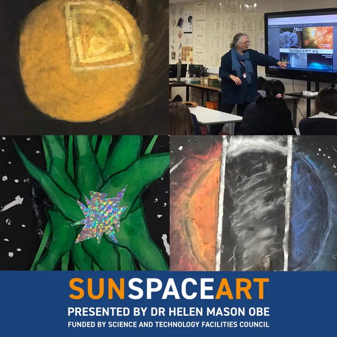 Amazing Sun Space Art artwork from students