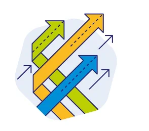 A series of arrows pointing upwards. Source: FPH website 