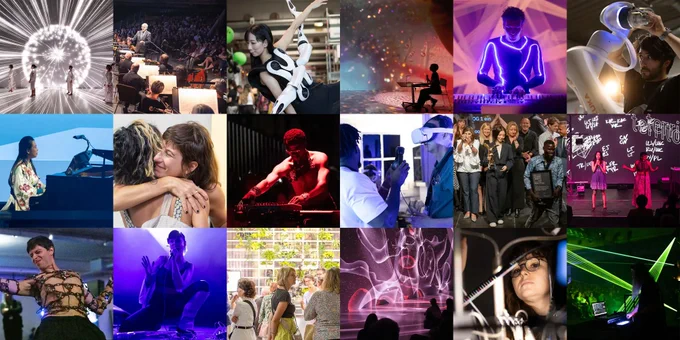 eine Collage von Menschen und eine Gruppe von Menschen.